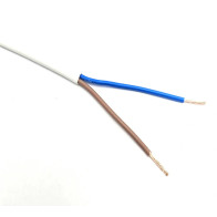 Kabel H03VVH2-F 2x0,5 (CYLY) bílá, plochá